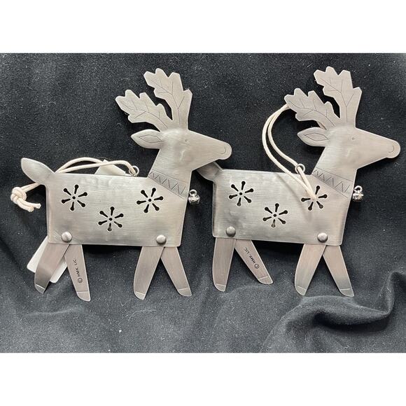 Hallmark Other - Hallmark Aluminum Sheet Metal Reindeer w/ Moving Legs Aluminum 4.5"T X 4.0"W